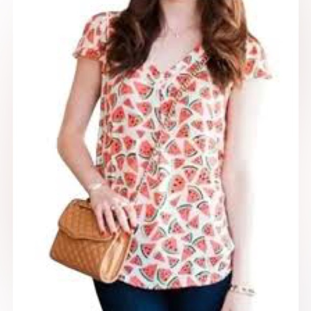 Anthropologie Maeve Picnic Days Blouse- Size 2